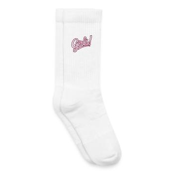 Women Power Who Runs The World Girls Power Girl - Kids Tennis Socks - white - Right