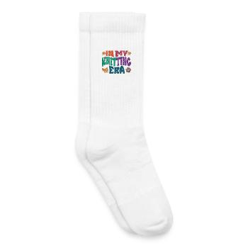 À l’époque du tricot - Chaussettes de tennis bio enfant - blanc - Droite