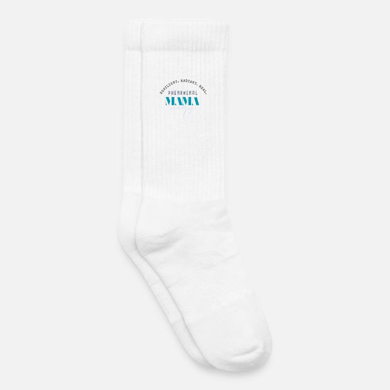 Phänomenale Mama-Energie - Kinder Tennissocken - Weiß