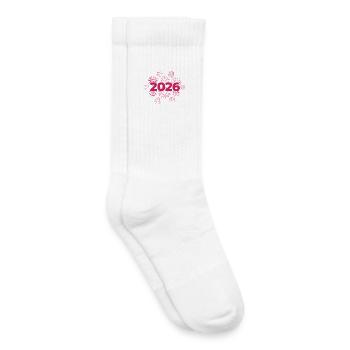 2026 Feuerwerk Silvesterfeier - Kinder Tennissocken - Weiß - Rechts