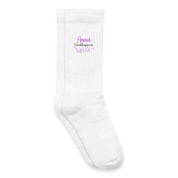 Anna Geburtstagsqueen Seit 1990 Geschenk Design - Kinder Tennissocken - Weiß - Rechts