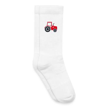 Farm tractor - Kids Tennis Socks - white - Right