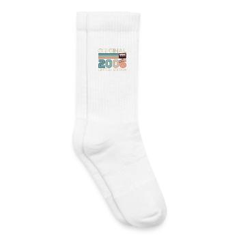 20 ans 20e Anniversaire 2006 Original Vintage - Chaussettes de tennis bio enfant - blanc - Droite