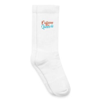 La reine caféinée du café - Chaussettes de tennis bio enfant - blanc - Droite