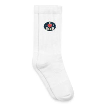 I Love You – Country Love Heart Valentin's Tag - Kinder Tennissocken - Weiß - Rechts