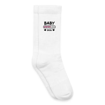 Baby Loading 2026 Parents enceintes - Chaussettes de tennis bio enfant - blanc - Droite
