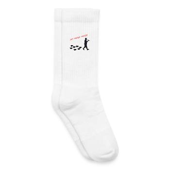 Sei Keine Ratte – Mut zur Ehrlichkeit - Kinder Tennissocken - Weiß - Rechts