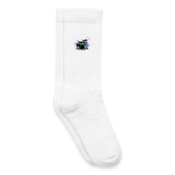 Drums colorful - Kids Tennis Socks - white - Right
