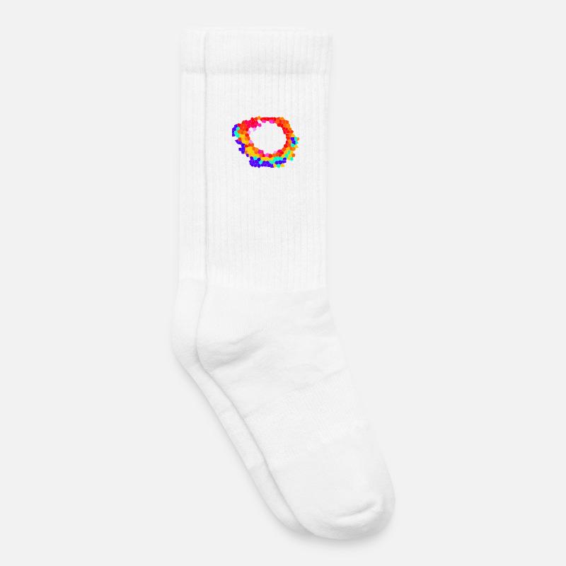 Voronoi Mosaic Orbit - Kinder Tennissocken - Weiß