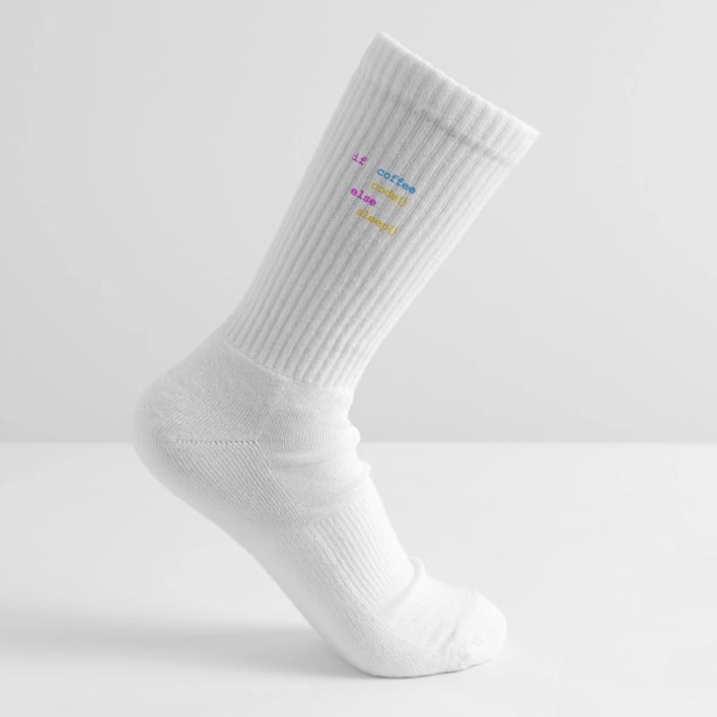 No Coffee No Code Programmer Computer Scientist Kids Tennis Socks