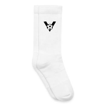 Football V Victory Crest Grunge - Chaussettes de tennis bio enfant - blanc - Droite
