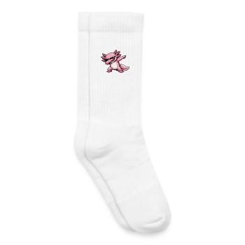Dabbing Axolotl - Kids Tennis Socks - white - Right