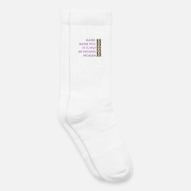 Vielleicht nicht – mein Problem - Kinder Tennissocken - Weiß