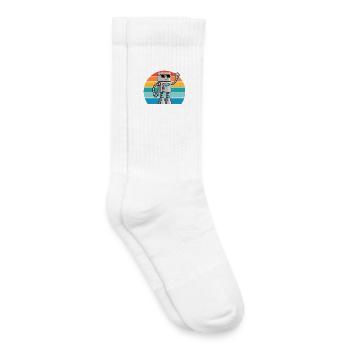 Retro Ki robot for technology lovers & robot fans - Kids Tennis Socks - white - Right