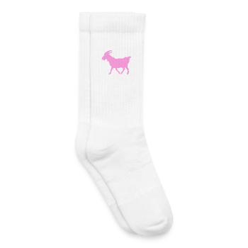 Ziege rosa G.O.A.T. - Kinder Tennissocken - Weiß - Rechts