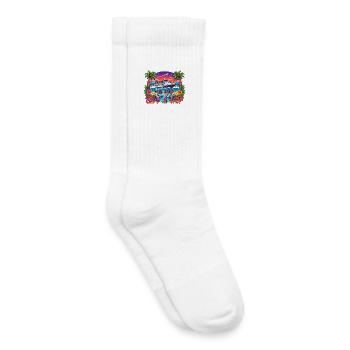 Family Vacation Trip Cruising We Don't Give A Ship - Kids Tennis Socks - white - Right