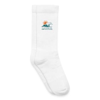 Next Wave Solar Surf Slogan - Kinder Tennissocken - Weiß - Rechts