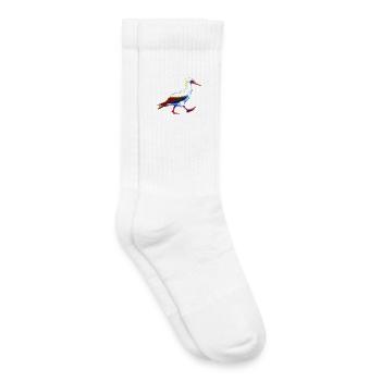Cadeau des Nazca - Chaussettes de tennis bio enfant - blanc - Droite