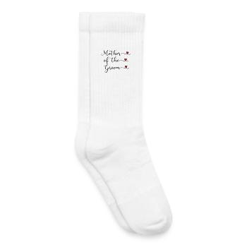 Logo mignon de la Mère du Marié avec un cœur - Chaussettes de tennis bio enfant - blanc - Droite