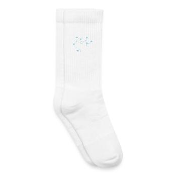 Signe du zodiaque de la Constellation de l’Étoile du Sagittaire - Chaussettes de tennis bio enfant - blanc - Droite