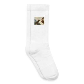 Dog God Hand Dachshund Dogs meme - Kids Tennis Socks - white - Right