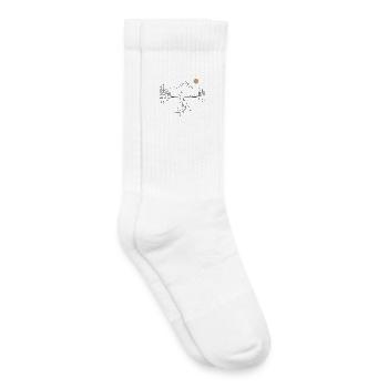 Pagaie debout sur le lac - Chaussettes de tennis bio enfant - blanc - Droite