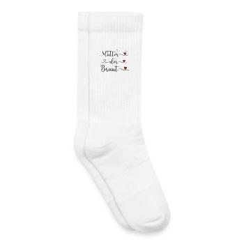 Mutter der Braut handgeschriebener Schriftzug mit  - Kinder Tennissocken - Weiß - Rechts
