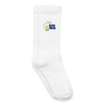 Good Idea Light Bulb Comic - Kids Tennis Socks - white - Right