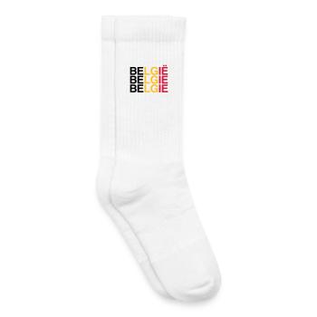 BELGIE Belgian Flag - Belgien - Belgium 2024 - Kinder Tennissocken - Weiß - Rechts
