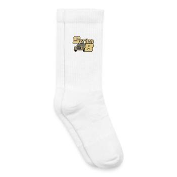 MB W115 W114 , Strich 8 , Oldtimer Kult (25) - Kinder Tennissocken - Weiß - Rechts