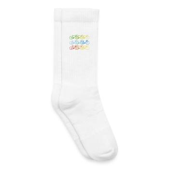 vélo t-shirt sport sport summer printemps - Chaussettes de tennis bio enfant - blanc - Droite