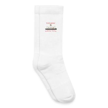 TITANIC CREATION Louis RUNEMBERG © Adagp - Chaussettes de tennis bio enfant - blanc - Droite