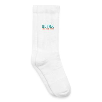 Ultra – Enfer et retour - Chaussettes de tennis bio enfant - blanc - Droite