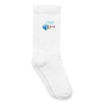 J' peux pas j'ai fete - Chaussettes de tennis bio enfant - blanc - Droite