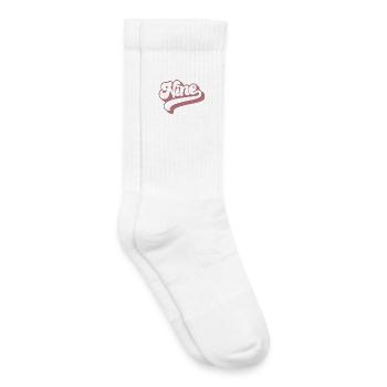 Neun 9. Geburtstag für Mädchen im Alter von 9 Jahren - Kinder Tennissocken - Weiß - Rechts