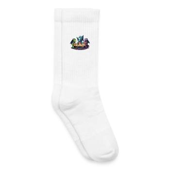 Rollenspielgruppe Aus Drachenwürfeln RPG Shirt - Kinder Tennissocken - Weiß - Rechts
