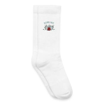 Croquis de Bowling Strike - Chaussettes de tennis bio enfant - blanc - Droite