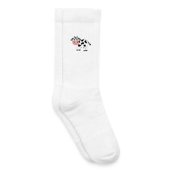 Kuh - Kinder Tennissocken - Weiß - Rechts