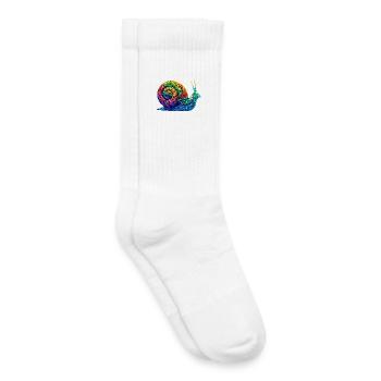 Schnecke - Kinder Tennissocken - Weiß - Rechts