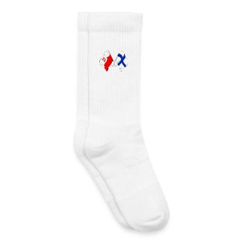 Flagge Polen und Flagge Finnland - Kinder Tennissocken - Weiß - Rechts