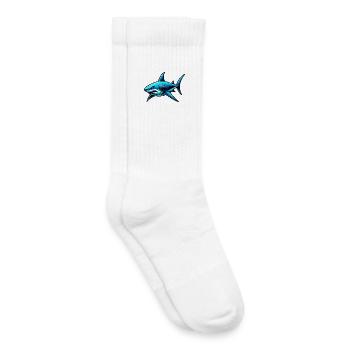 Shark - Kids Tennis Socks - white - Right