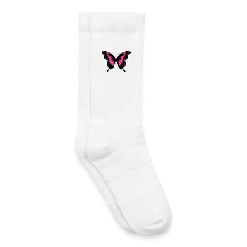 Schmetterling - Kinder Tennissocken - Weiß - Rechts