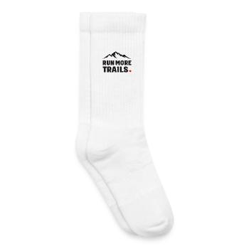 Courez plus de sentiers - Chaussettes de tennis bio enfant - blanc - Droite