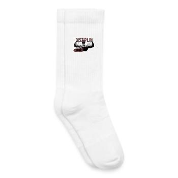 Gym Junkie – Motivationsdesign für Sportfans - Kinder Tennissocken - Weiß - Rechts