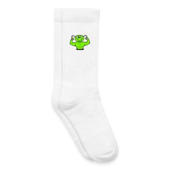Caterpillar Bodybuilder Musculation Strong Fitness Gym - Chaussettes de tennis bio enfant - blanc - Droite
