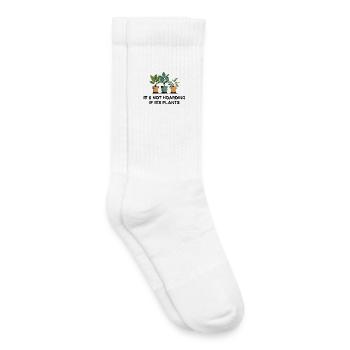 Nicht horten, wenn es Pflanzen sind - Kinder Tennissocken - Weiß - Rechts