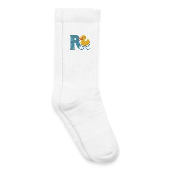 Gummy Duck Pension 2026 - Retirement - Pension - Kids Tennis Socks - white - Right