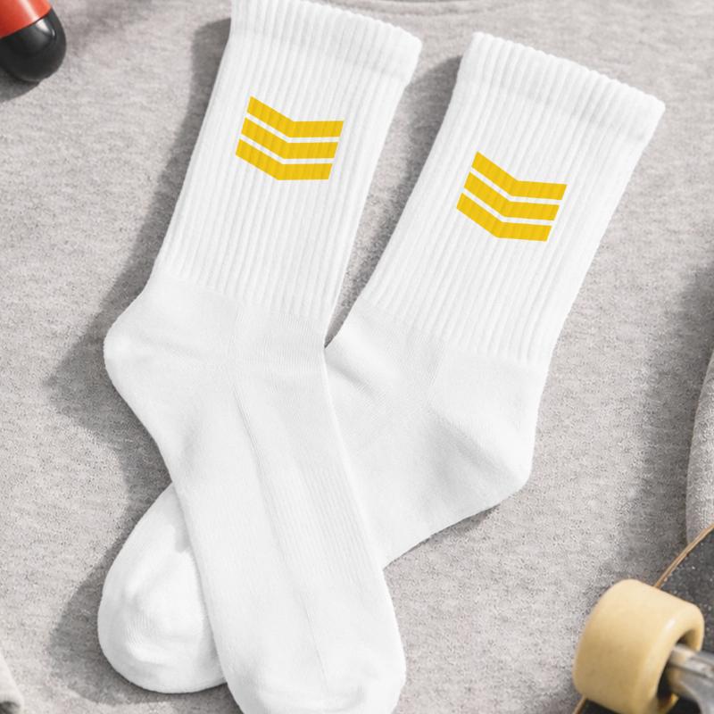 Chevron Stack Bold Pattern Kids Tennis Socks