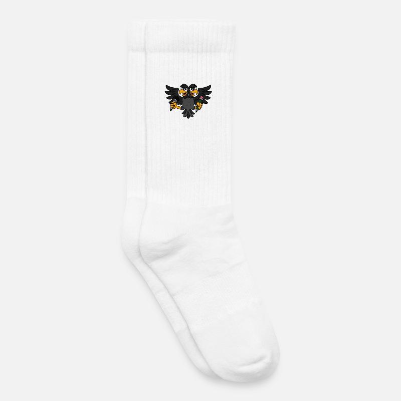 Creative Eagle - Kids Tennis Socks - white