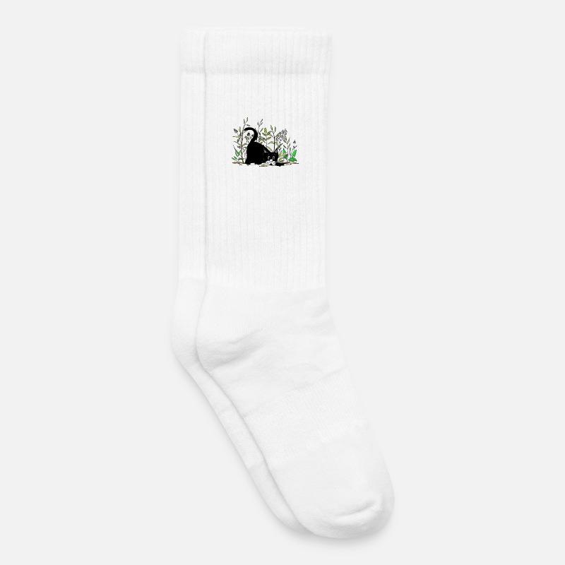 Katze - Kinder Tennissocken - Weiß